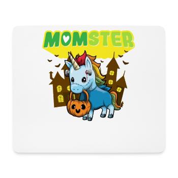 Momster Monster Maman Effrayant Halloween Mommy Costume - Tapis de souris (format paysage) - blanc - Devant