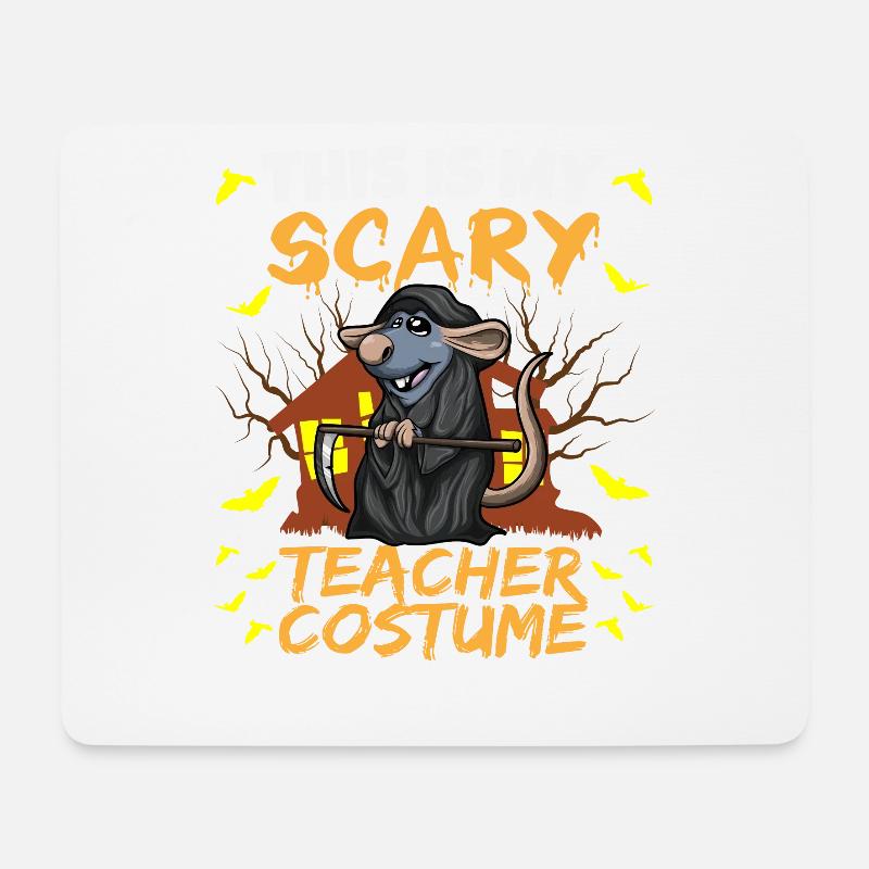 This Is My Scary Teacher Costume School Halloween - Mousepad (Querformat) - Weiß