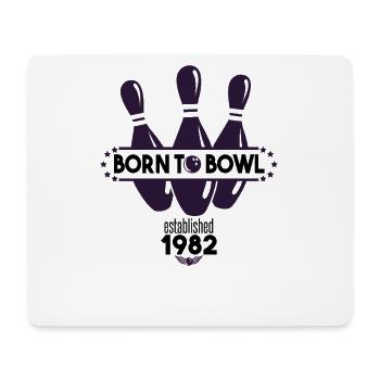 Born to Bowl Birthday 1982 Bowling Shirt - Mouse Pad (horizontal) - white - Front