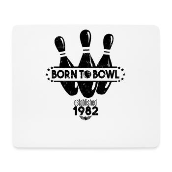 Born to Bowl Birthday 1982 Bowling Shirt - Mouse Pad (horizontal) - white - Front