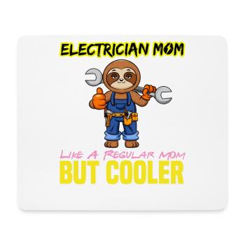 Electrician Mom Like A Regualr Mom But Cooler - Mousepad (Querformat) - Weiß - Vorne
