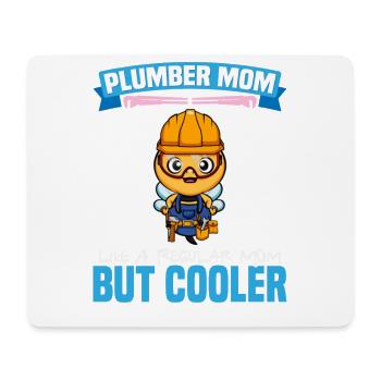 Plumber Mom Like A Regualr Mom But Cooler - Mousepad (Querformat) - Weiß - Vorne