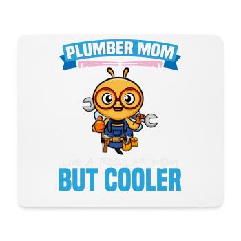 Plumber Mom Like A Regualr Mom But Cooler - Mousepad (Querformat) - Weiß - Vorne