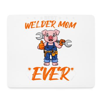 Best Welder Mom Ever Metal Work Crafts Mother - Mousepad (Querformat) - Weiß - Vorne