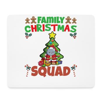Escouade de Noël familiale Vacances X-Mas - Tapis de souris (format paysage) - blanc - Devant