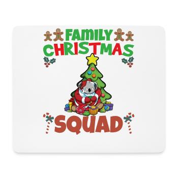 Escouade de Noël familiale Vacances X-Mas - Tapis de souris (format paysage) - blanc - Devant