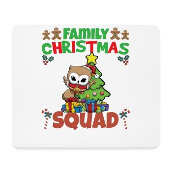 Escouade de Noël familiale Vacances X-Mas - Tapis de souris (format paysage) - blanc - Devant