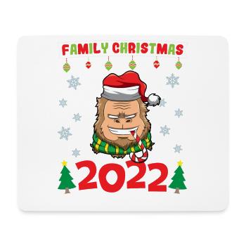 Noël en famille 2022 Drôle d’amoureux de Noël assorti - Tapis de souris (format paysage) - blanc - Devant