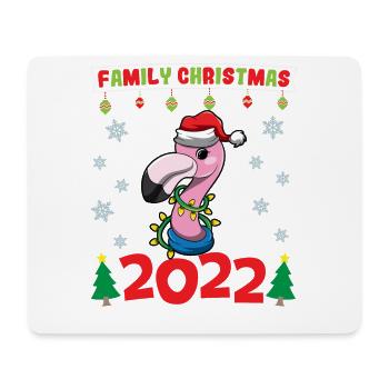 Noël en famille 2022 Drôle d’amoureux de Noël assorti - Tapis de souris (format paysage) - blanc - Devant