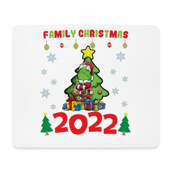 Noël en famille 2022 Drôle d’amoureux de Noël assorti - Tapis de souris (format paysage) - blanc - Devant