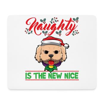 Naughty Is The New Nice Christmas Santa Xmas - Mousepad (Querformat) - Weiß - Vorne