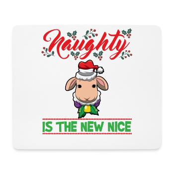 Naughty Is The New Nice Christmas Santa Xmas - Mousepad (Querformat) - Weiß - Vorne