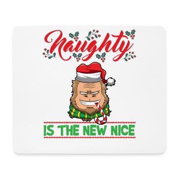 Naughty Is The New Nice Christmas Santa Xmas - Mousepad (Querformat) - Weiß - Vorne