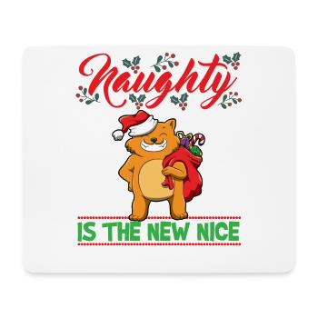 Naughty Is The New Nice Christmas Santa Xmas - Mousepad (Querformat) - Weiß - Vorne