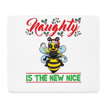 Naughty Is The New Nice Christmas Santa Xmas - Mousepad (Querformat) - Weiß - Vorne