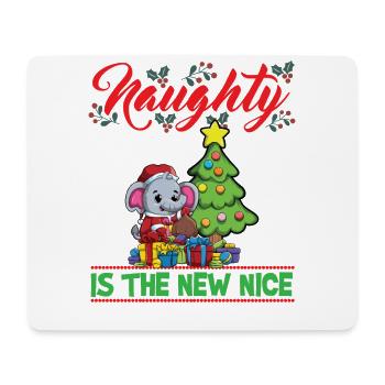 Naughty Is The New Nice Christmas Santa Xmas - Mousepad (Querformat) - Weiß - Vorne
