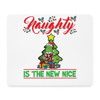Naughty Is The New Nice Christmas Santa Xmas - Mousepad (Querformat) - Weiß - Vorne