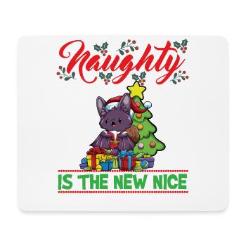 Naughty Is The New Nice Christmas Santa Xmas - Mousepad (Querformat) - Weiß - Vorne