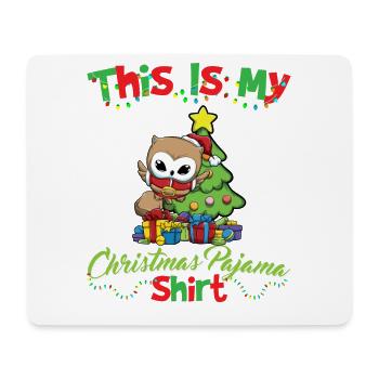 This Is My Christmas Pajama Shirt Xmas Pyjama - Mouse Pad (horizontal) - white - Front
