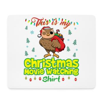 Ceci est ma chemise de film de Noël - Tapis de souris (format paysage) - blanc - Devant