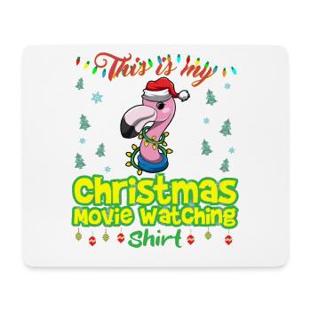Ceci est ma chemise de film de Noël - Tapis de souris (format paysage) - blanc - Devant