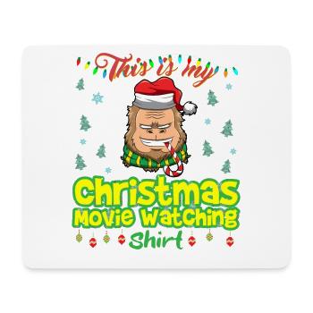 Ceci est ma chemise de film de Noël - Tapis de souris (format paysage) - blanc - Devant