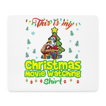 Ceci est ma chemise de film de Noël - Tapis de souris (format paysage) - blanc - Devant