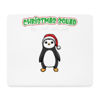 Escouade de Noël X-Mas Animaux Famille Matching Noël - Tapis de souris (format paysage) - blanc - Devant
