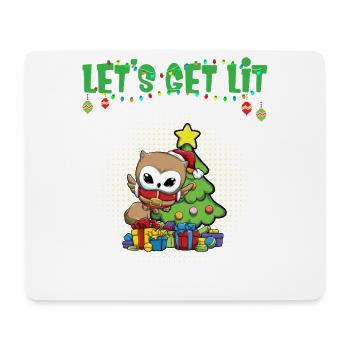 Let's Get Lit Advent Season Christmas Party X-Mas - Mouse Pad (horizontal) - white - Front