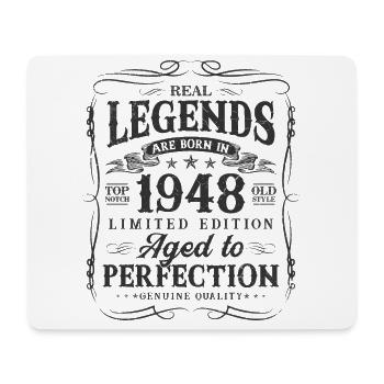 Legenden wurden im Jahrgang 1948 geboren - Mousepad (Querformat) - Weiß - Vorne
