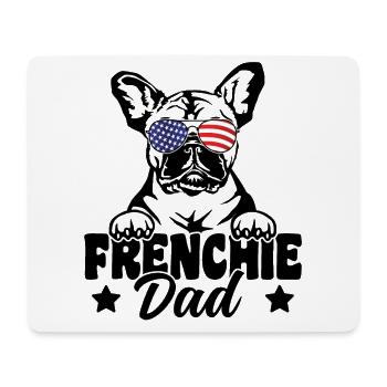 Frenchie Dad Patriotic French Bulldog Dog Lover - Mouse Pad (horizontal) - white - Front