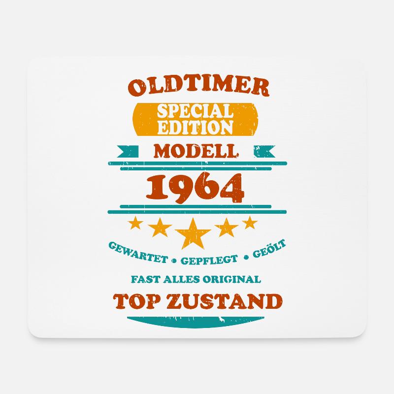 Oldtimer Retro 1964 - Mousepad (Querformat) - Weiß