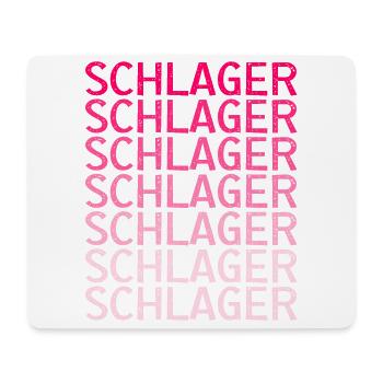 Schlager Schlagermusik Schlagerparty - Mousepad (Querformat) - Weiß - Vorne