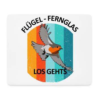 Vogelbeobachtung Vögel Beobachten Birding Vogel - Mousepad (Querformat) - Weiß - Vorne