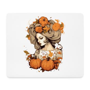 Feminines Herbst Thanksgiving Design für Frauen - Mousepad (Querformat) - Weiß - Vorne