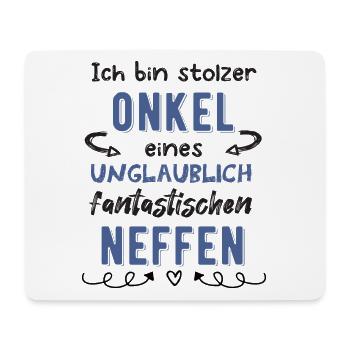 Stolzer Onkel Neffe - Mousepad (Querformat) - Weiß - Vorne