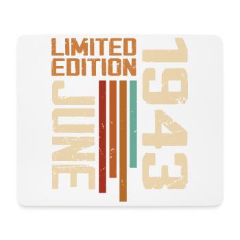 June 1943 Birthday Gift June 1943 Retro 1943 - Mouse Pad (horizontal) - white - Front