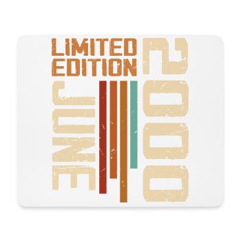 June 2000 Birthday Gift June 2000 Retro 2000 - Mouse Pad (horizontal) - white - Front
