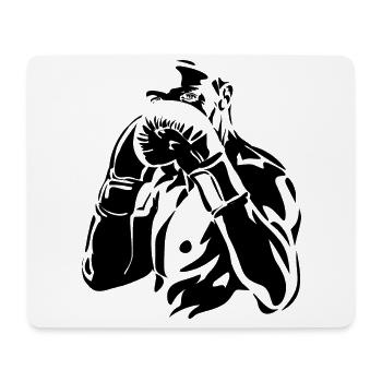 Boxe, arts martiaux, entraînement de boxe - Tapis de souris (format paysage) - blanc - Devant