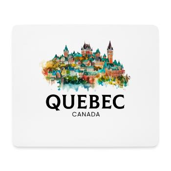 Quebec Canada Montreal, quebec flag - Mousepad (Querformat) - Weiß - Vorne