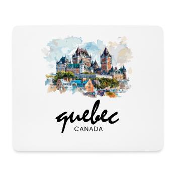 Quebec Canada Montreal, quebec flag - Mousepad (Querformat) - Weiß - Vorne