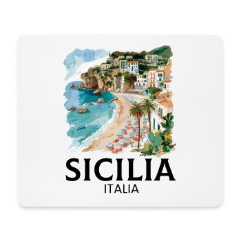 Sicilia Italia, sicilian - Mousepad (Querformat) - Weiß - Vorne