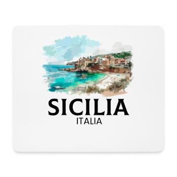 Sicilia Italia, sicilian - Mousepad (Querformat) - Weiß - Vorne