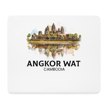 Angkor Wat cambodian, khmer cambodian - Mousepad (Querformat) - Weiß - Vorne