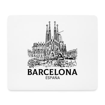 barcelona spain espana - Mousepad (Querformat) - Weiß - Vorne