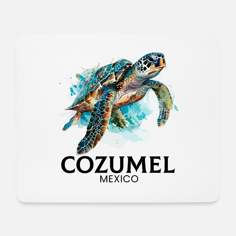 cozumel mexico, cozumel - Mousepad (Querformat) - Weiß