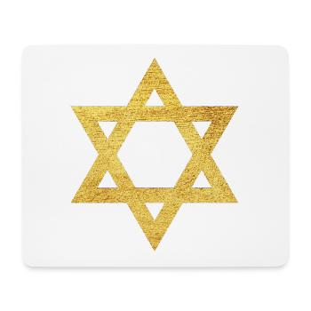 Star of David Faith Symbol of Protection - Mouse Pad (horizontal) - white - Front
