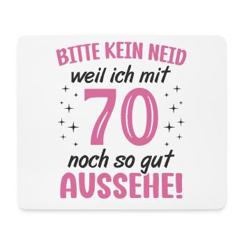 70. Geburtstag 70 Jahre Geburtstagsgeschenk Frauen - Mousepad (Querformat) - Weiß - Vorne