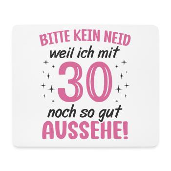 30. Geburtstag 30 Jahre Geburtstagsgeschenk Frauen - Mousepad (Querformat) - Weiß - Vorne