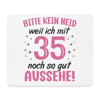 35. Geburtstag 35 Jahre Geburtstagsgeschenk Frauen - Mousepad (Querformat) - Weiß - Vorne